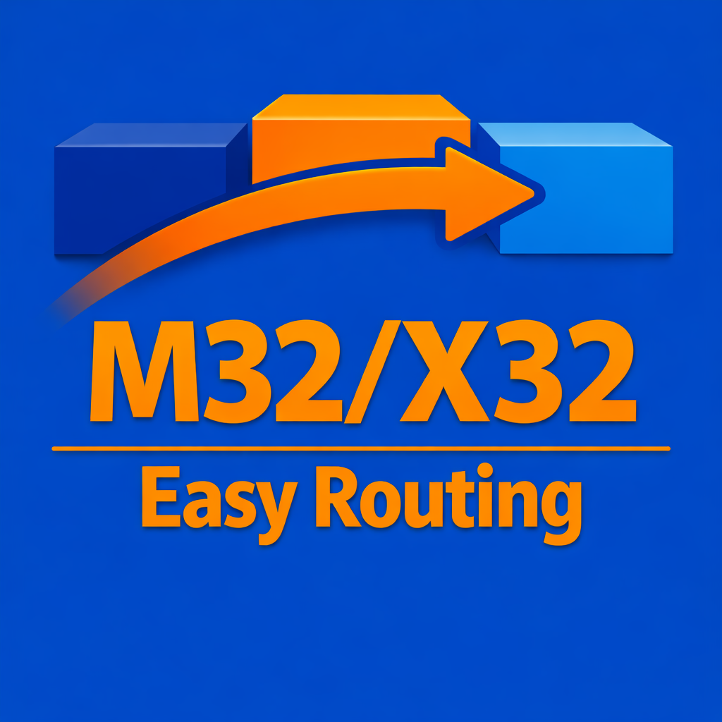 M32 / X32 Easy Routing — visual matrix routing app